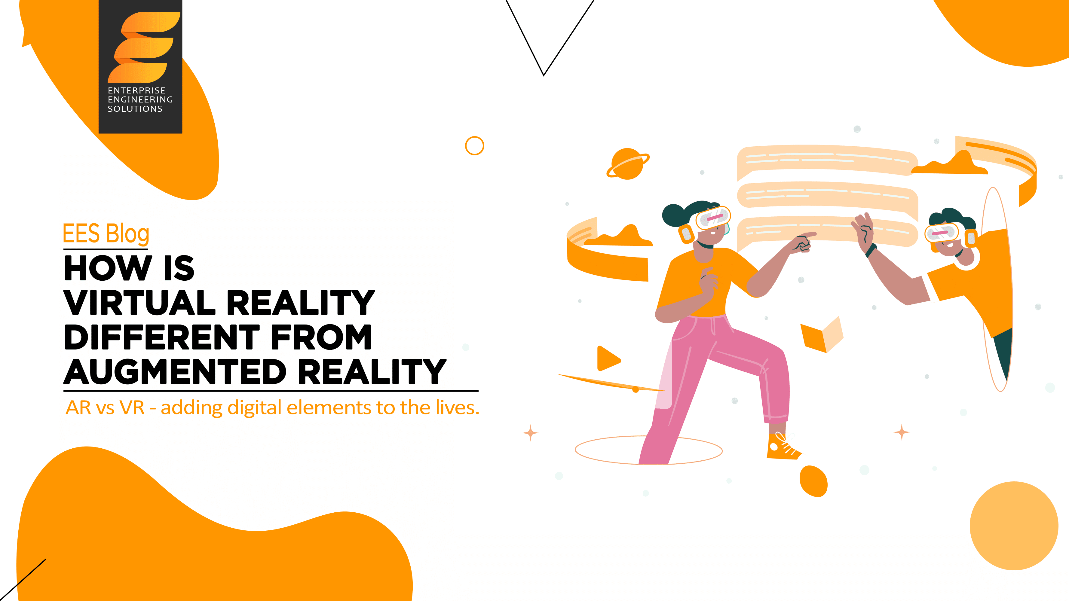 How is Virtual Reality different from Augmented Reality?